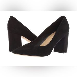 Marc Fisher Black Suede Claire Pump Heels